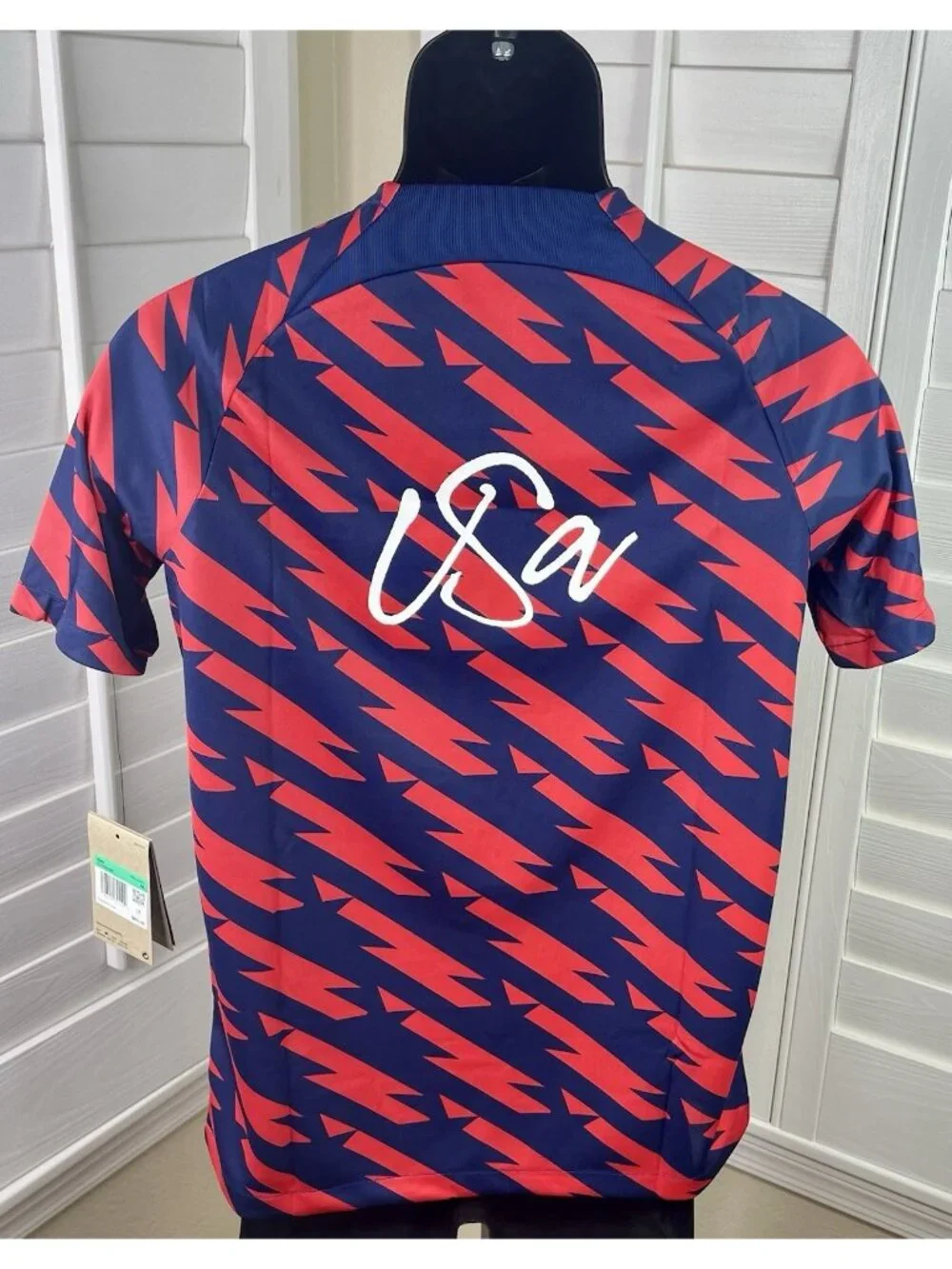 Nike USA ‘USWNT’ Pre-Match Navy/Red Soccer Jersey DV1898-689 - Kids XL - NWT $65